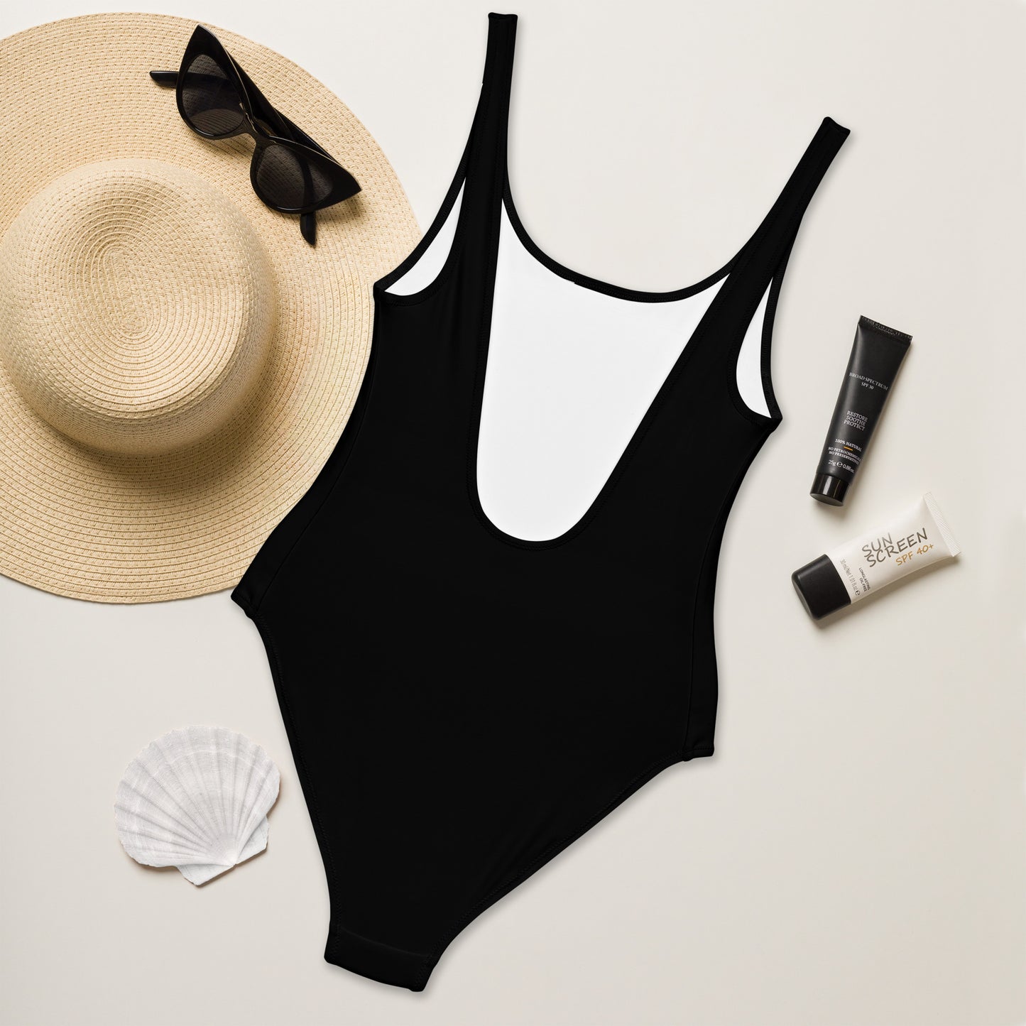 The Pink Flamingo One-Piece Swimsuit