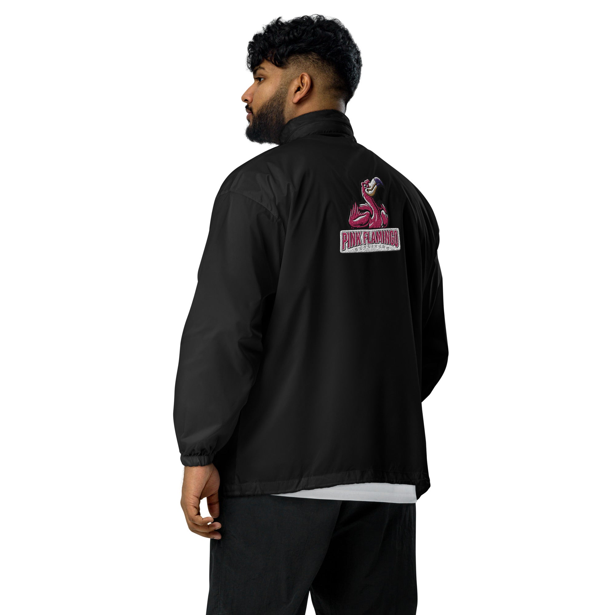 Black pink windbreaker best sale